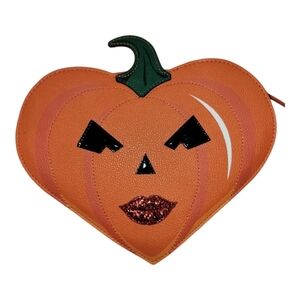 Betsey Johnson Kitsch Crossbody Pumpkin Bag Orange XOGINGER NWT